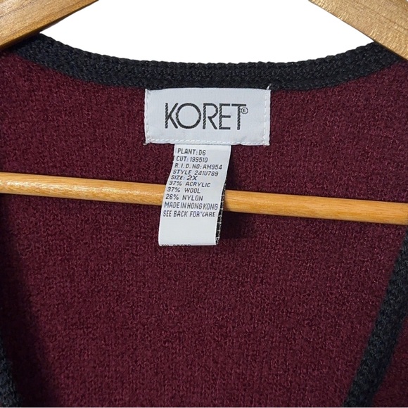 Koret Vintage Wool Vest Plus Size 2X Paisley Embroidery Cottagecore - Picture 4 of 5